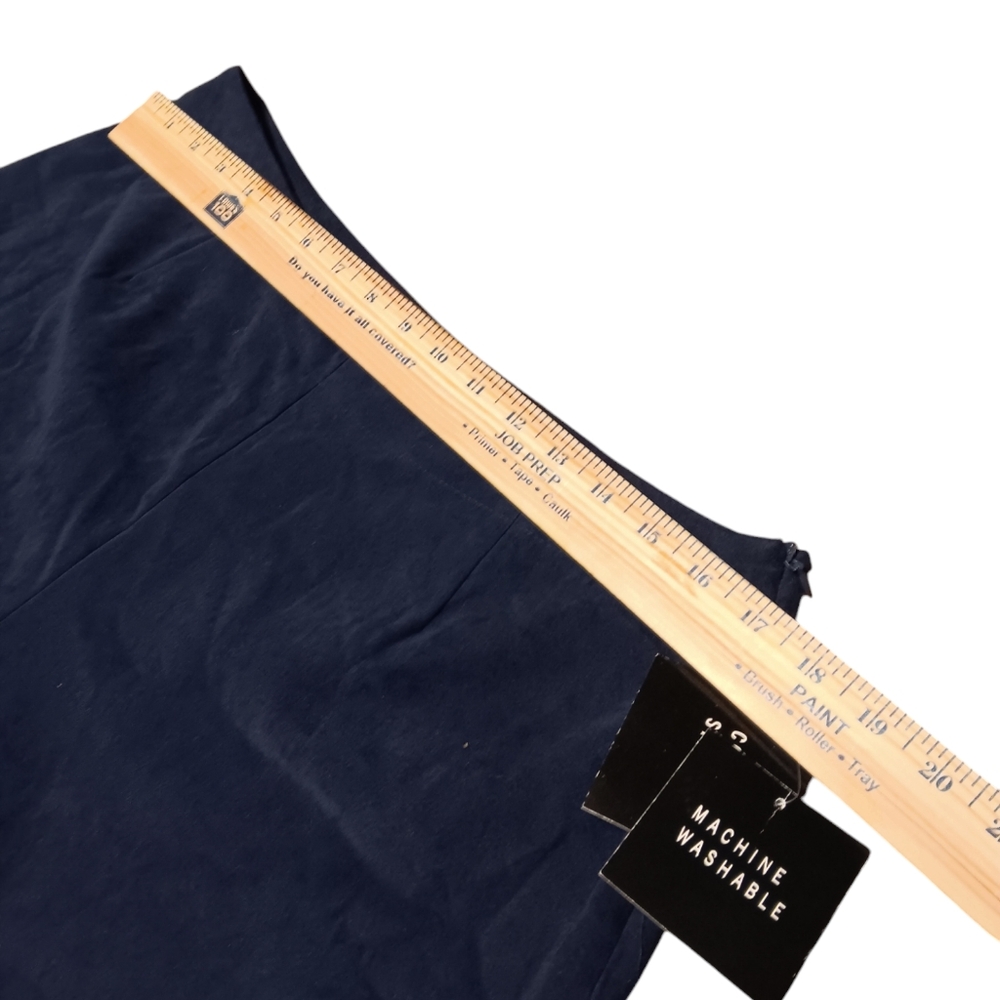 SAG HARBOR WOMEN'S SIZE 14 DARK BLUE COMFORT STRETCH DRESS PANTS. - Picture 3 of 7